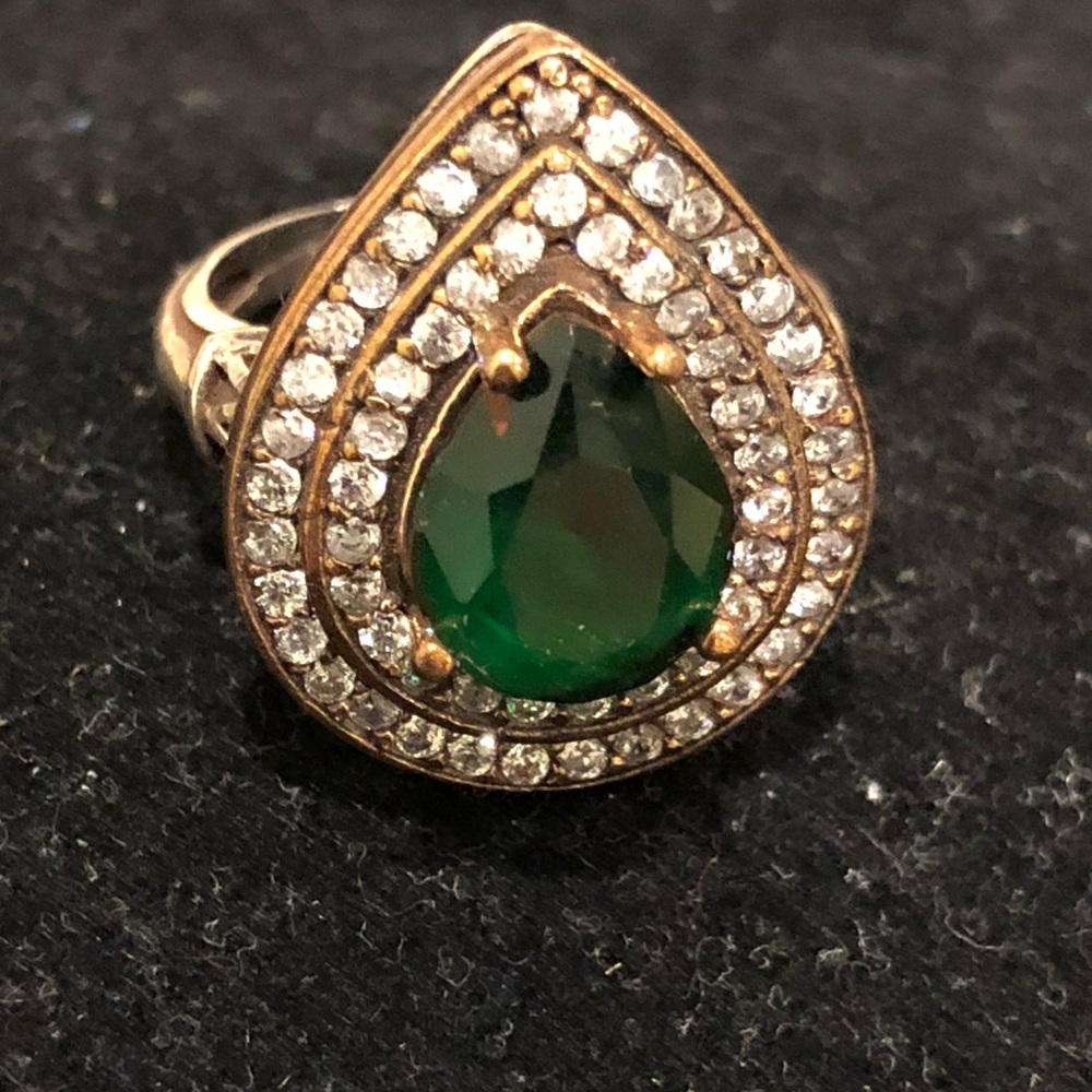 Turkish Handmade-ottoman Emerald- 925